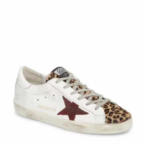 golden goose superstar genuine calf hair sneaker